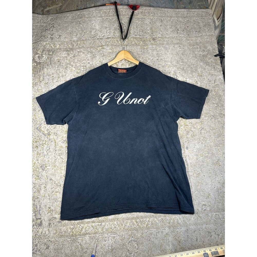 VTG Y2K G-Unot The Game Diss T Shirt XXL Black Wall Street Rap Tee Respekt Tag